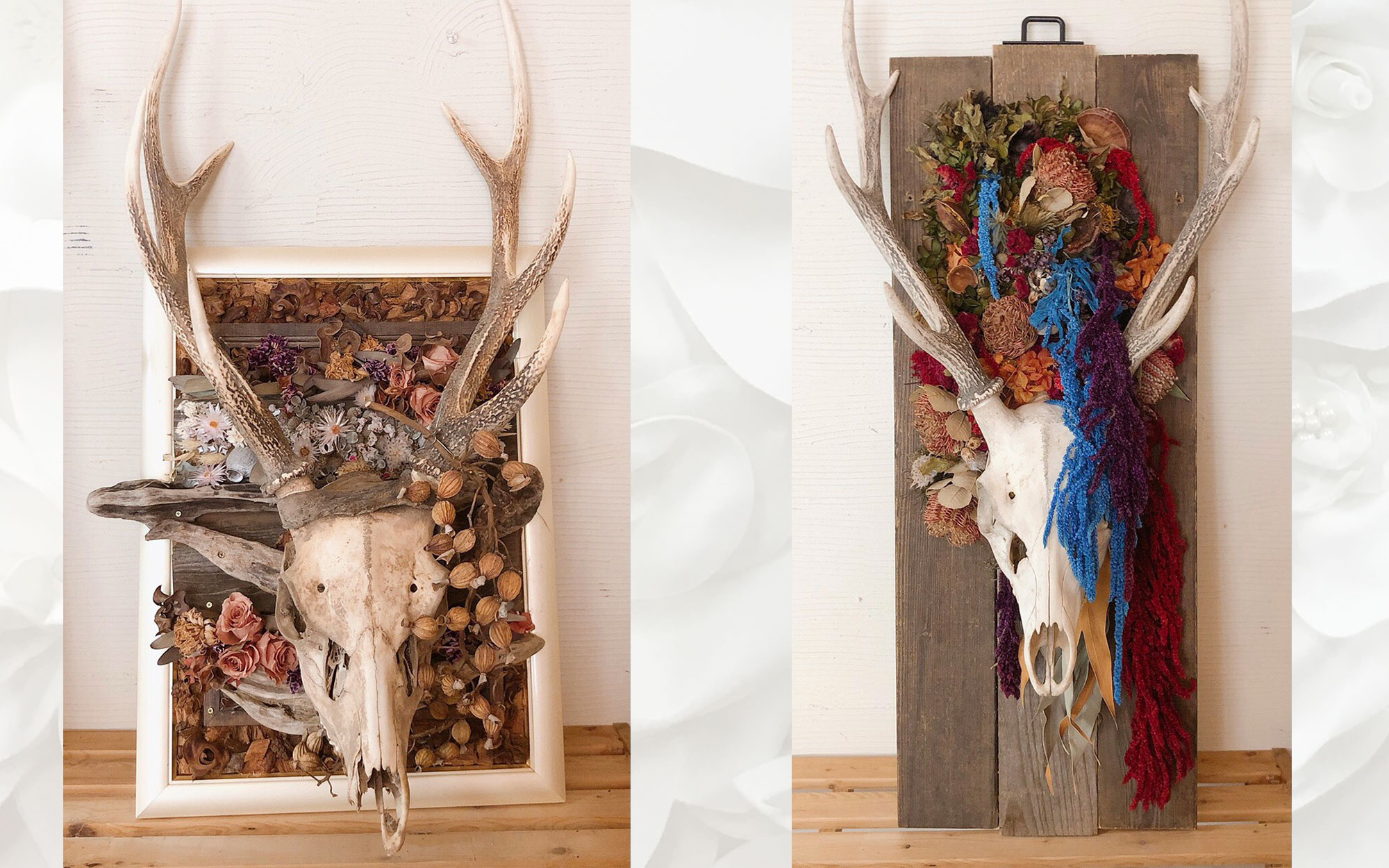 オリジナルアート作品「動物 × 花」 - tresco制作事例 オリジナルアート作品「動物 × 花」 - tresco制作事例